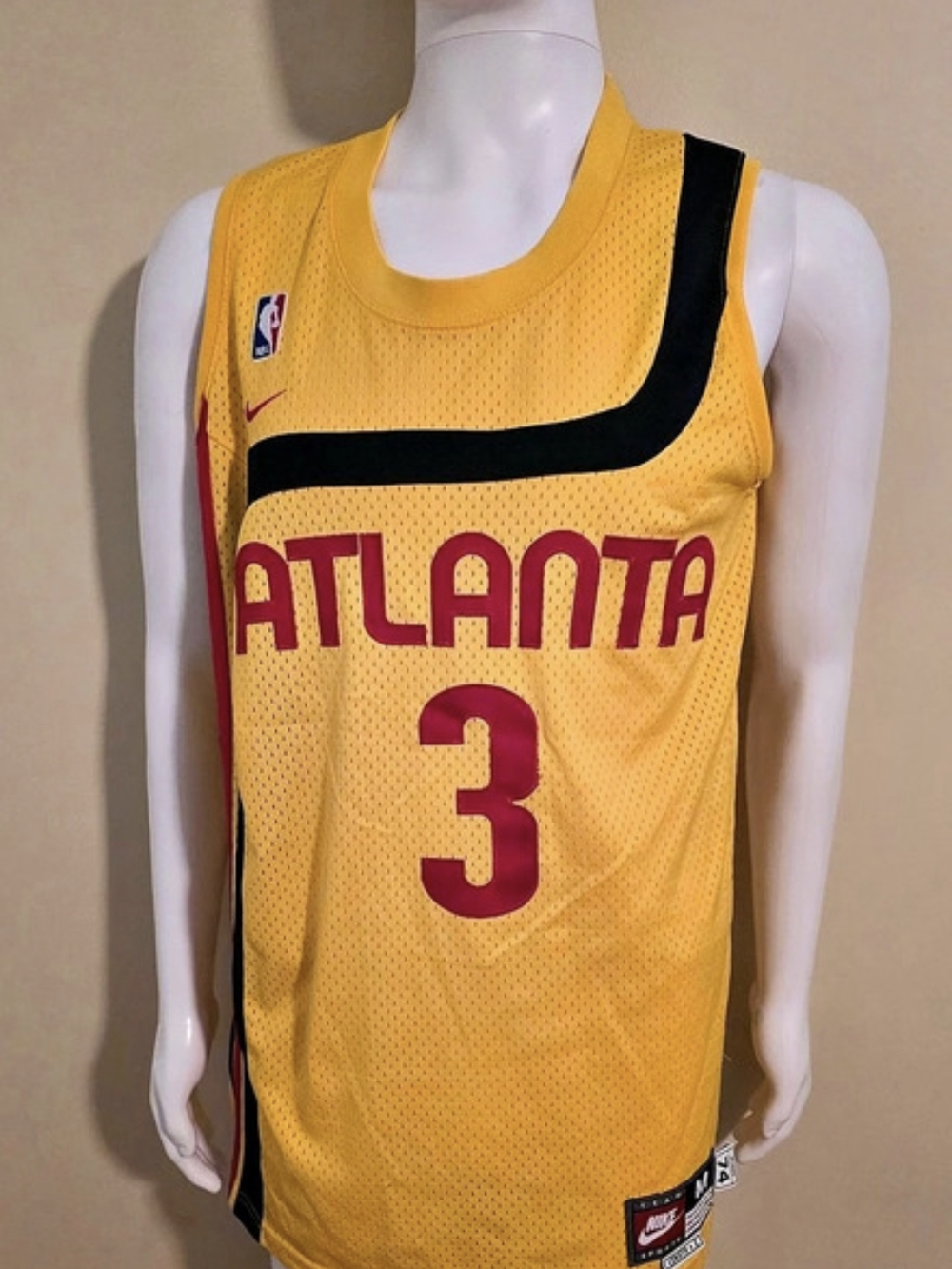 Nike Atlanta Hawks Shareef Abdur-Rahim 1974 Throwback Nike Rewind Swingman